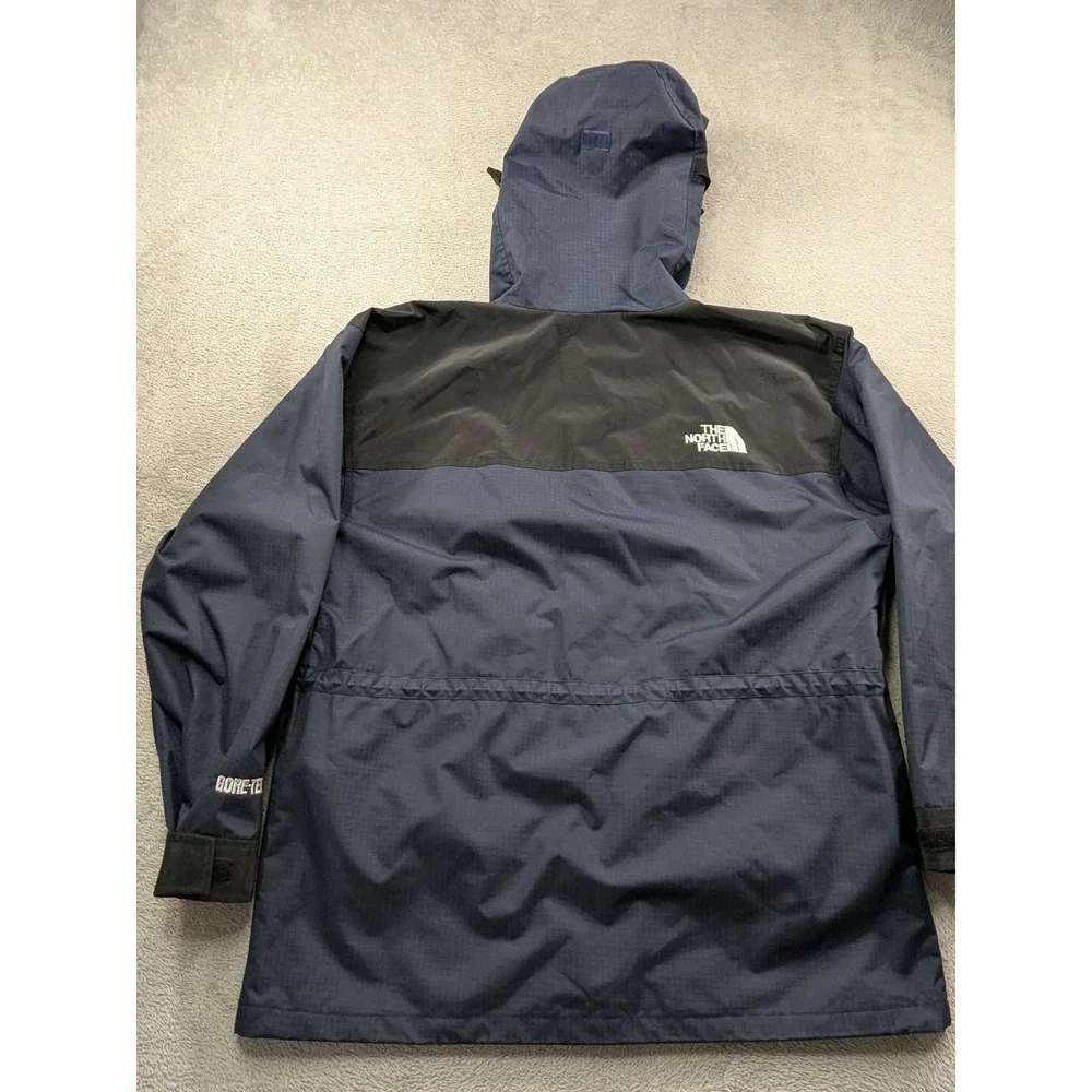 The North Face Gore-Tex Mountain Jacket Navy Blue Black Ripstop Shell Mens